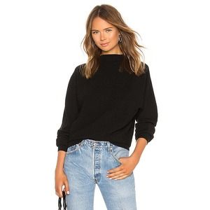 LPA Revolve Black Leona Mock Neck Sweater S